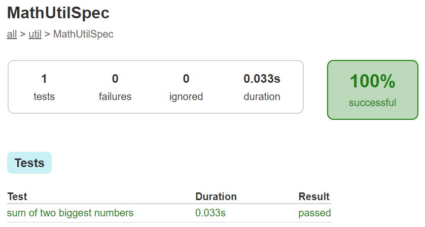 MathUtilSpec test result